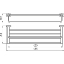 Полка для полотенец Ravak Chrome 66см. CR 330.00 X07P194