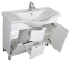 Комплект мебели Aquanet Асти 105 с бельевой корзиной белая