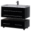 Комплект мебели Aquanet Верона 100 подвесная черная
