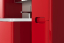 Тумба с раковиной Vod-ok Флорена 90 (черная, красная)