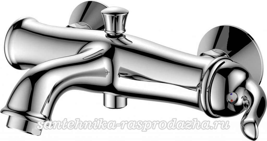 Смеситель BelBagno Tiffany TIF-VASM-CRM для ванны с душем