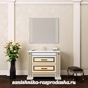 Комплект мебели Opadiris Оникс 100 золотая патина