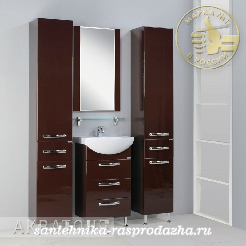 Комплект мебели Акватон Ария 50 Н темно-коричневый